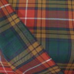 Burnt orange and mustard heritage tartan flannel from a Multan manufacturer