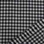 Classic Black and White Houndstooth Yarn-Dyed Cotton Fabric