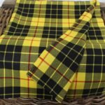 Premium Yarn Dyed Textiles | Yellow and Black Tartan - Image 3