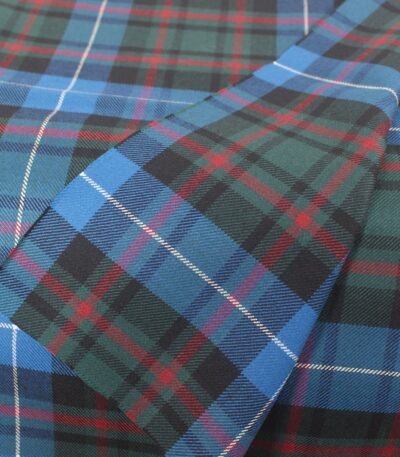 Professional textile sourcing Pakistan: blue and green tartan flannel