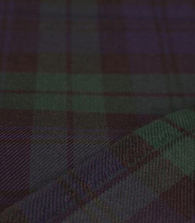 Top textile exporter in Multan: navy and forest green tartan flannel