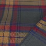 Premium Forest Green & Crimson Multi-Color Tartan Yarn-Dyed Cotton Fabric - Image 2