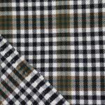 Green and Brown Houndstooth Plaid Yarn-Dyed Cotton Fabric - Home Innovators