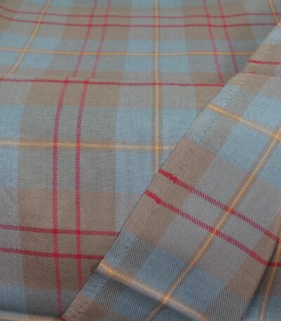 Muted Earth Tone Tartan Yarn Dyed Cotton Fabric Multan Pakistan Low MOQ
