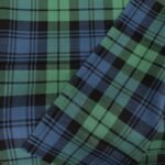 Sage Green & Charcoal Tartan Yarn-Dyed Cotton Fabric - Image 2