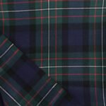 Emerald & Navy Highland Tartan Yarn-Dyed Cotton Fabric - Image 2