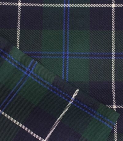 Wholesale flannel fabric supplier: navy and forest green plaid fabric