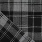 Charcoal and Grey Monochrome Tartan Flannel | Home Innovators - Image 2