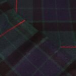 Premium Navy and Green Flannel Plaid Fabric - Image 2