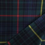 Premium Navy Green Tartan Flannel Material - Image 2