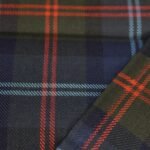 Navy and Forest Green Black Watch Tartan Yarn-Dyed Cotton Fabric - Home Innovators