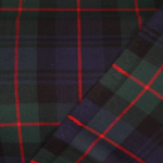 Navy and forest green flannel with red stripes from a Multan manufacturer